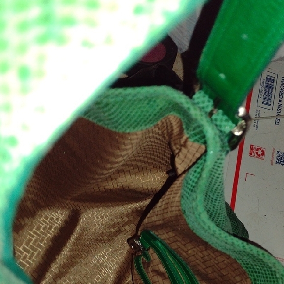 Cole Haan Shiny Green Shoulder Bag - Picture 7 of 8